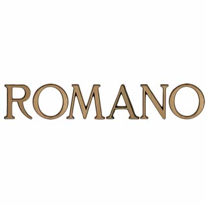 Scritta per lapide carattere-romano-bronzo